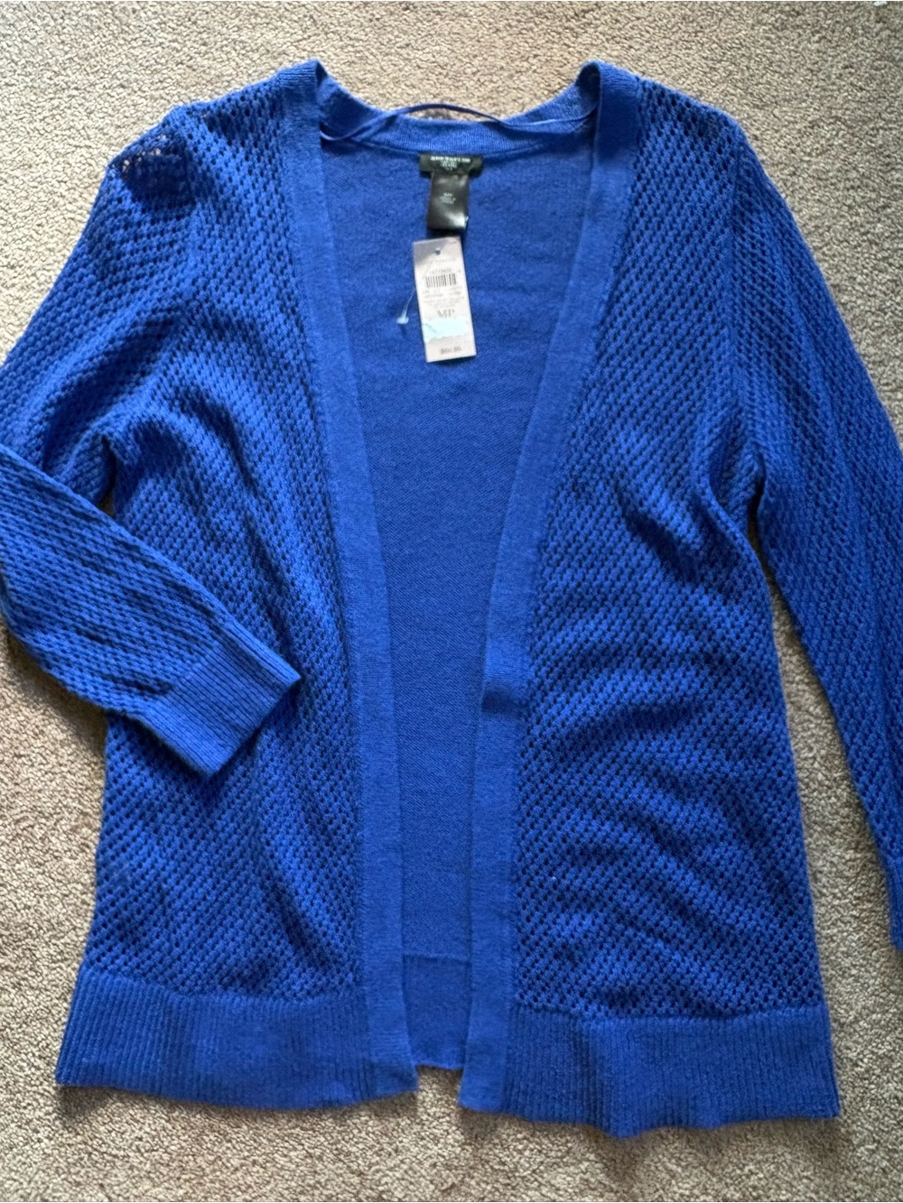 Ann Taylor Women’s open cardigan sweater office casual size medium petite NWT